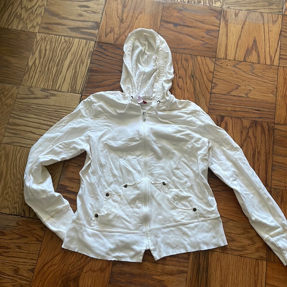 White hoodie